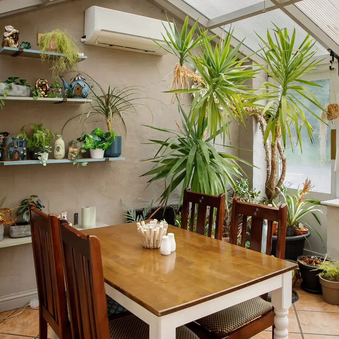 The conservatory — light and airy for daytime events
